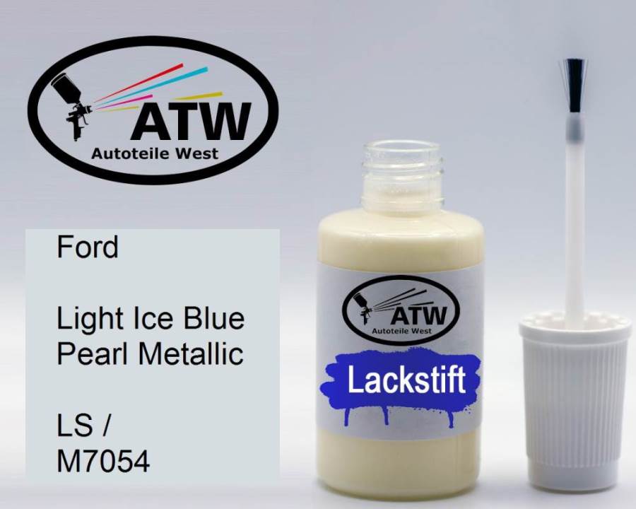 Ford, Light Ice Blue Pearl Metallic, LS / M7054: 20ml Lackstift, von ATW Autoteile West.